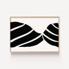 Olas Negras – cuadro decorativo con marco natural | Studio MagArt