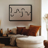 Onda Continua cuadro decorativo para sala moderna | arte para hogar | Studio MagArt