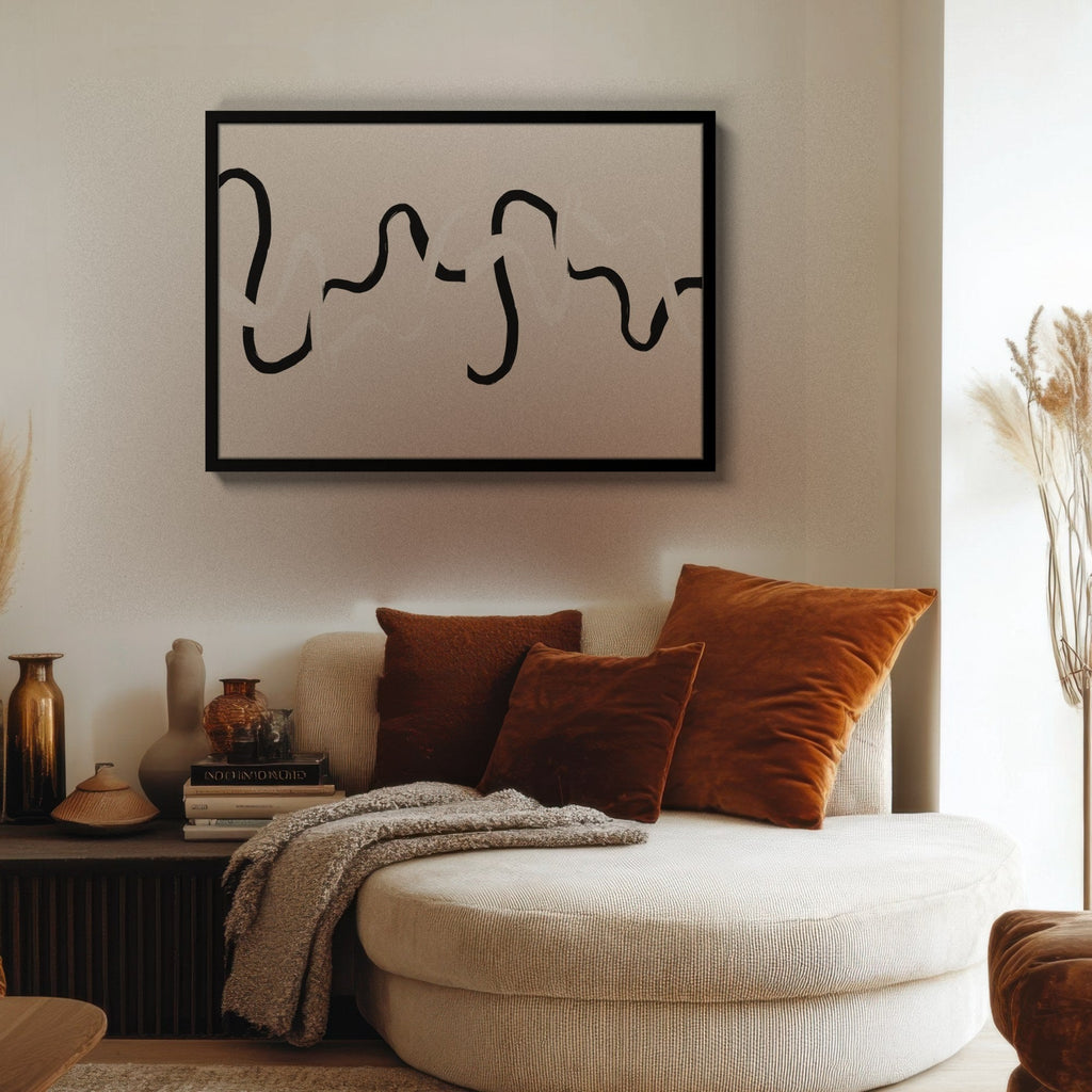 Onda Continua cuadro decorativo para sala moderna | arte para hogar | Studio MagArt