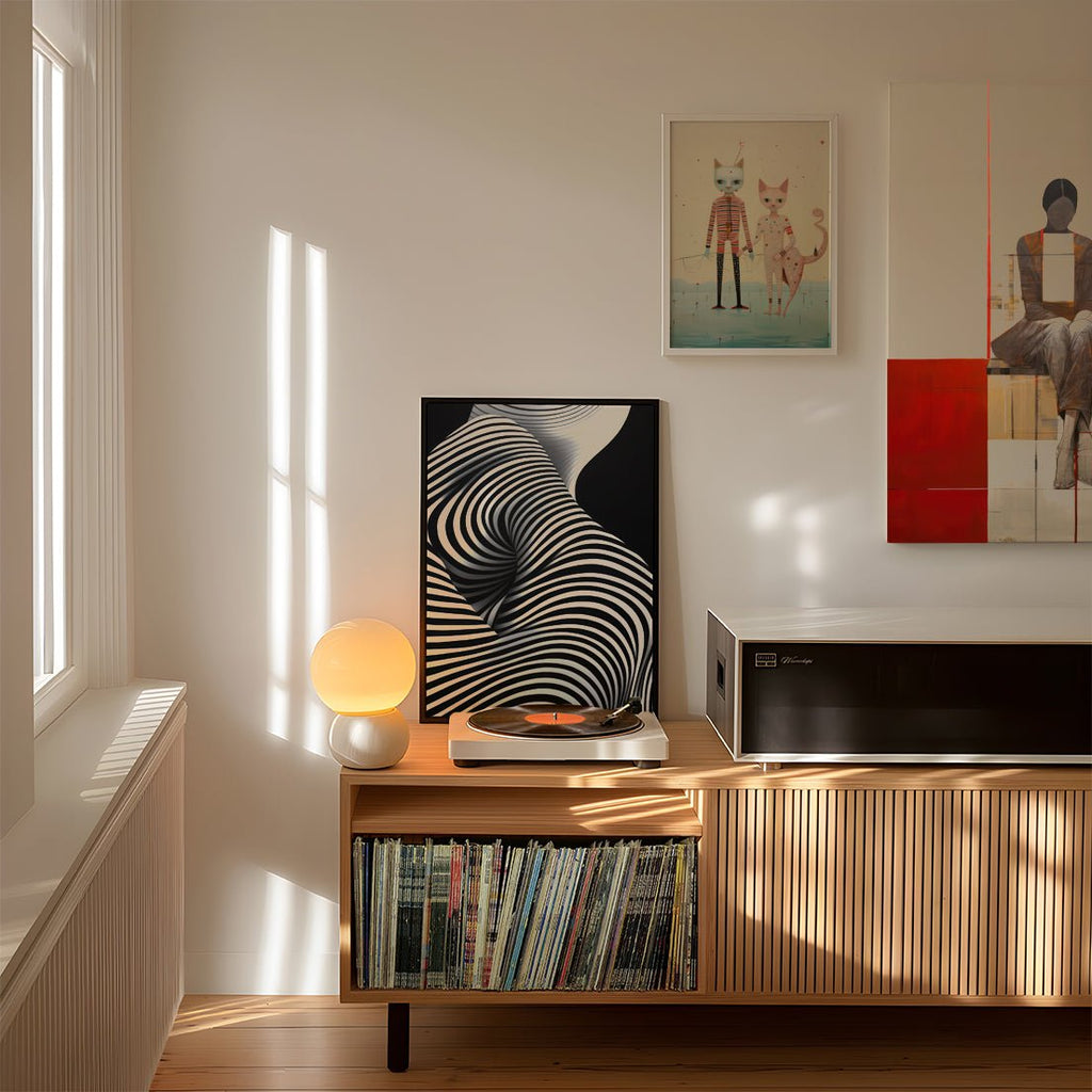 Ondas Hipnóticas cuadro decorativo para sala moderna | arte para hogar | Studio MagArt