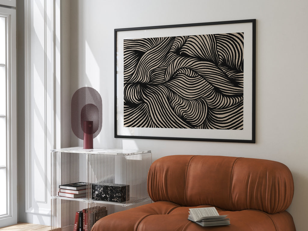 Ondas Naturales cuadro decorativo para sala moderna | arte para hogar | Studio MagArt