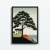Paisaje de Invierno en Soledad – cuadro decorativo con marco negro | Studio MagArt