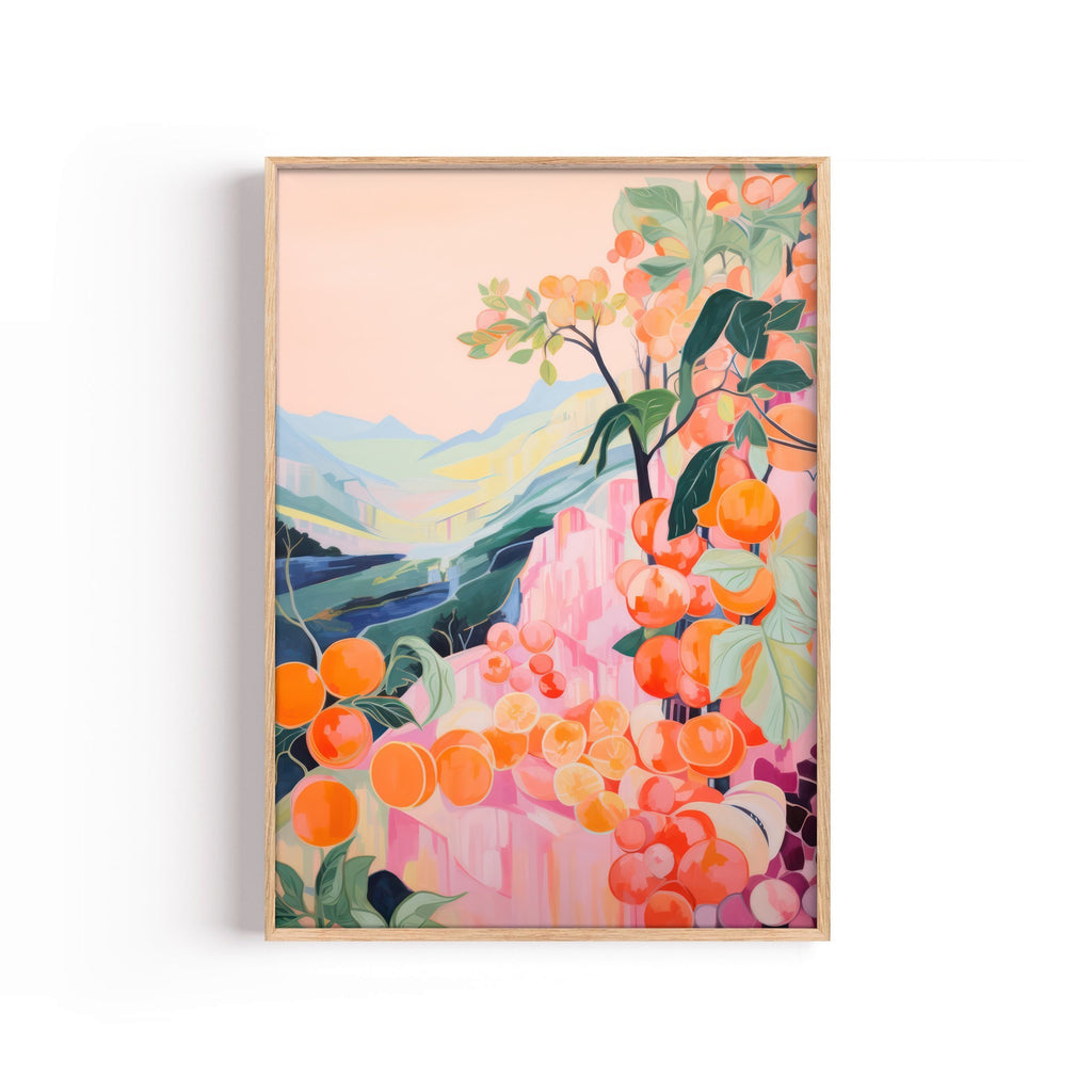 Paisaje Floral – cuadro decorativo con marco natural | Studio MagArt