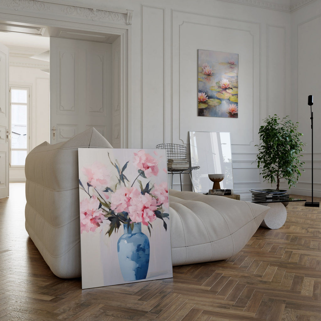 Peonías Rosas cuadro decorativo para sala moderna | arte para hogar | Studio MagArt