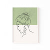 Perfil en Salvia cuadro decorativo para sala moderna | arte para hogar | Studio MagArt