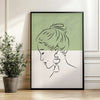 Perfil en Salvia cuadro decorativo para sala moderna | arte para hogar | Studio MagArt