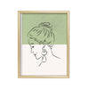 Perfil en Salvia cuadro decorativo para sala moderna | arte para hogar | Studio MagArt