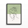 Perfil en Salvia cuadro decorativo para sala moderna | arte para hogar | Studio MagArt