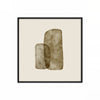 Piedras Serenas – cuadro decorativo cuadrado con marco negro | Studio MagArt