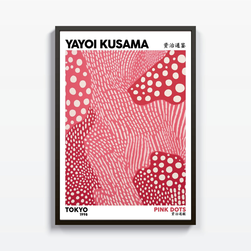 Pink Dots Yayoi Kusama cuadro decorativo para sala moderna | arte para hogar | Studio MagArt