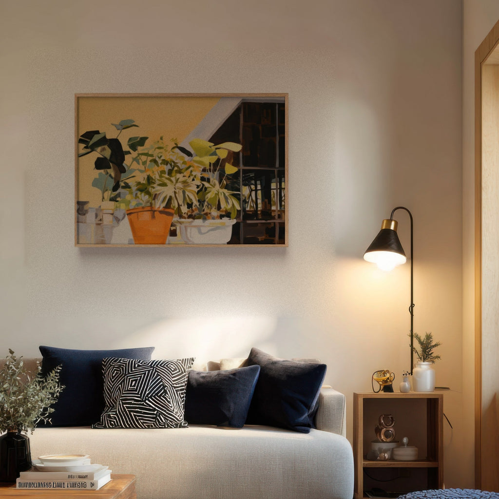 Plantas al Sol cuadro decorativo para sala moderna | arte para hogar | Studio MagArt