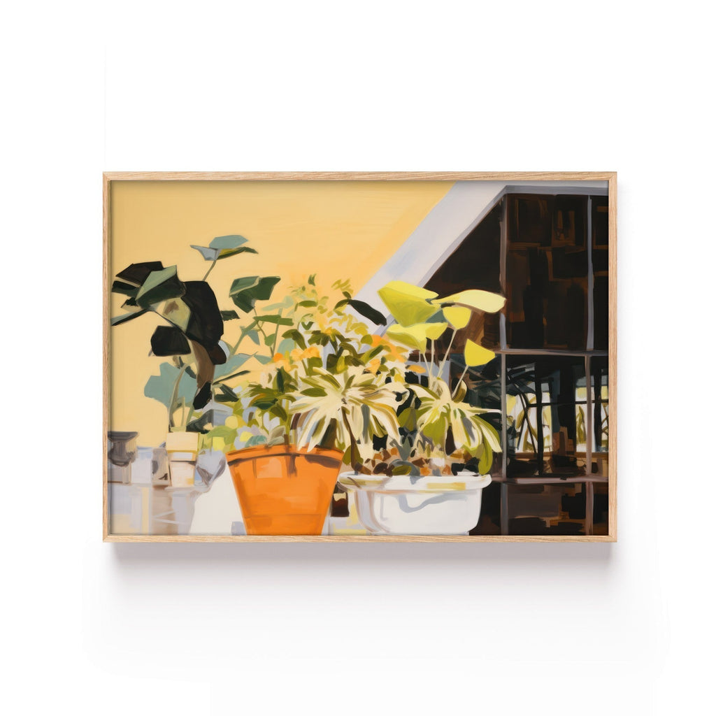 Plantas al Sol cuadro decorativo para sala moderna | arte para hogar | Studio MagArt