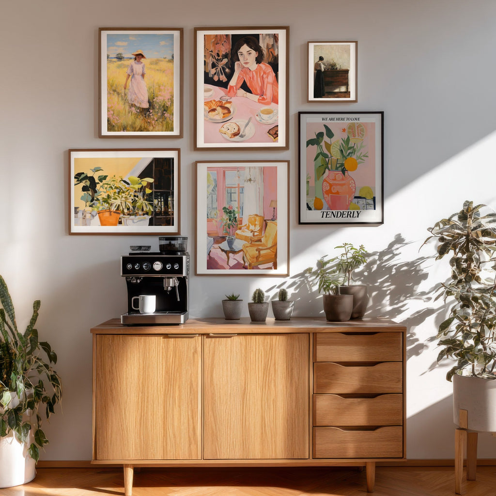 Plantas al Sol cuadro decorativo para sala moderna | arte para hogar | Studio MagArt