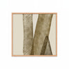 Pliegues de Lino – cuadro decorativo cuadrado con marco natural | Studio MagArt