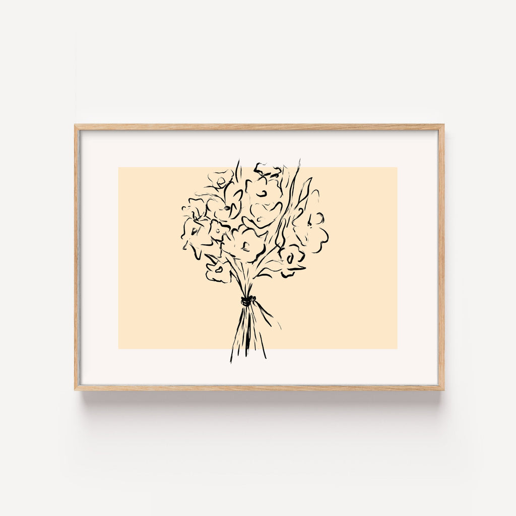 Ramo en Línea – cuadro decorativo con marco natural | Studio MagArt