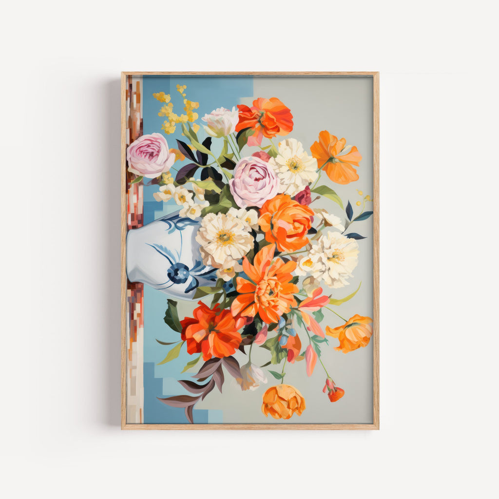 Ramo Vibrante – cuadro decorativo con marco natural | Studio MagArt