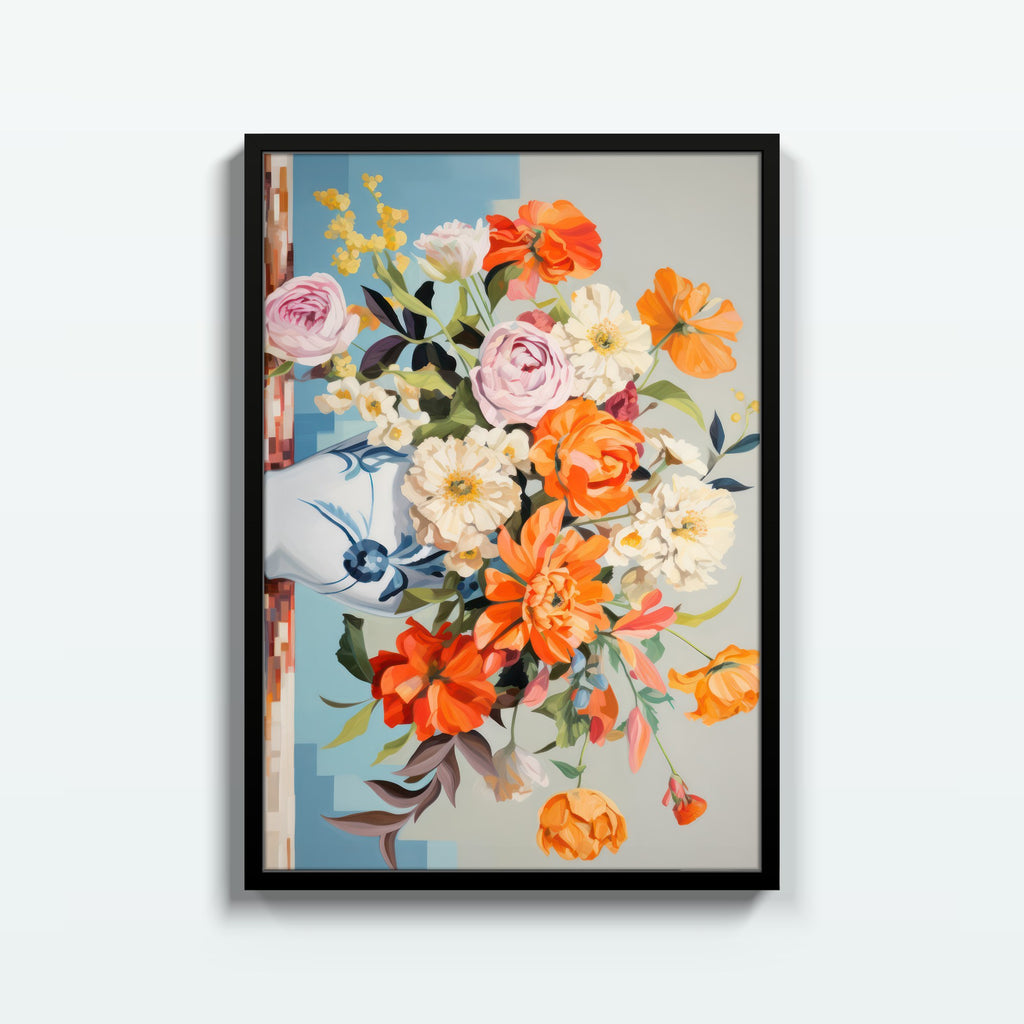 Ramo Vibrante – cuadro decorativo con marco negro | Studio MagArt