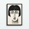 Retrato Art Déco – cuadro decorativo con marco negro | Studio MagArt