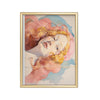 Rostro en Rosa – cuadro decorativo con marco dorado | Studio MagArt