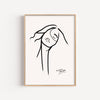 Rostro Sereno – cuadro decorativo con marco natural | Studio MagArt