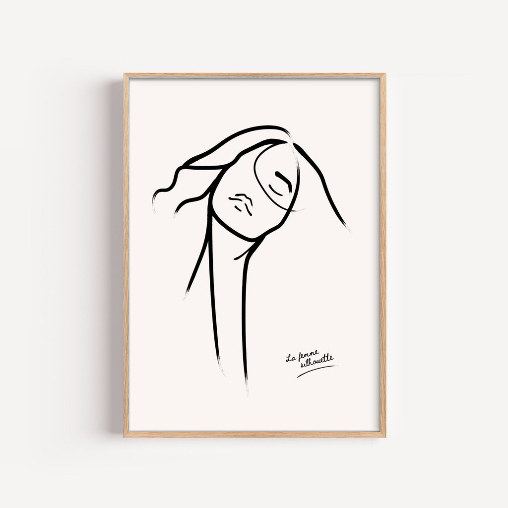 Rostro Sereno – cuadro decorativo con marco natural | Studio MagArt