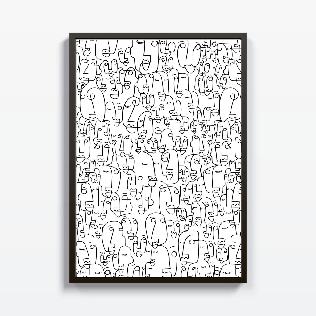 Rostros cuadro decorativo para sala moderna | arte para hogar | Studio MagArt