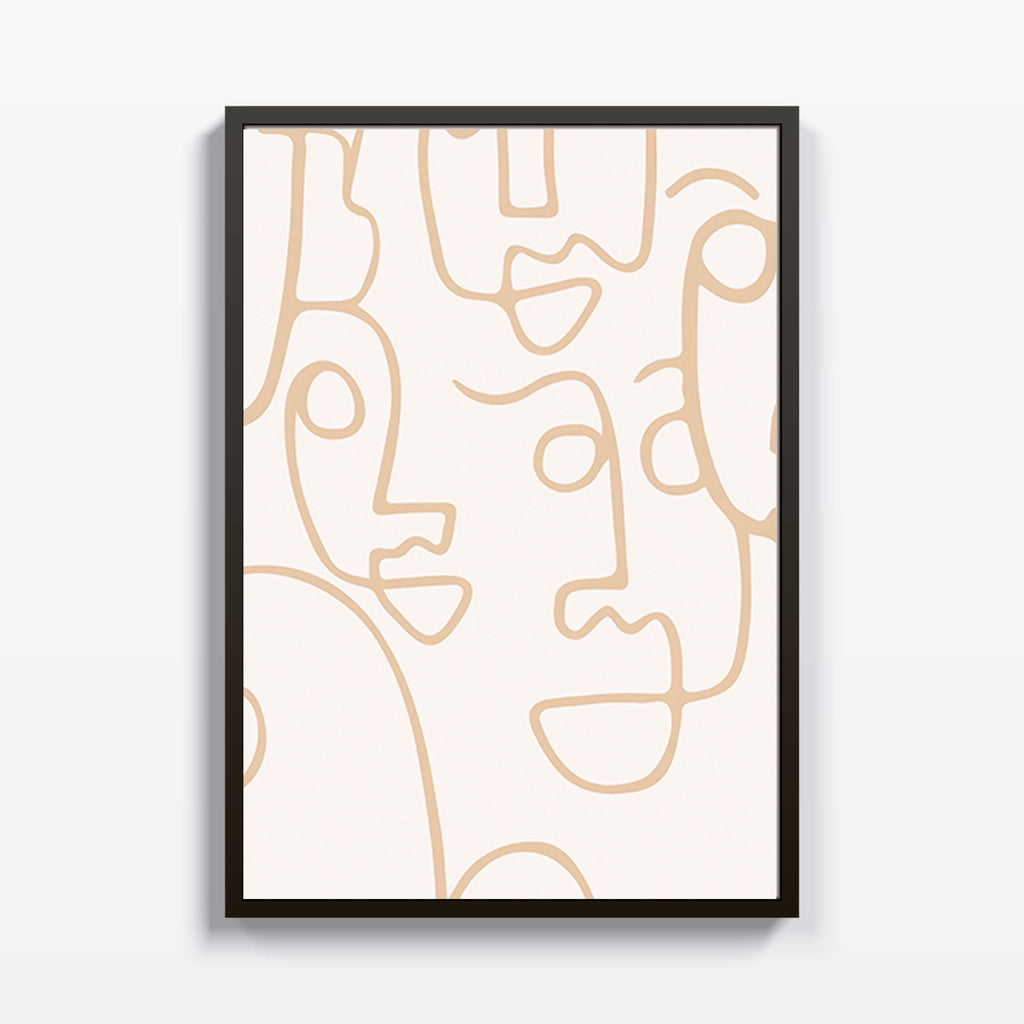 Rostros en Movimiento cuadro decorativo para sala moderna | arte para hogar | Studio MagArt