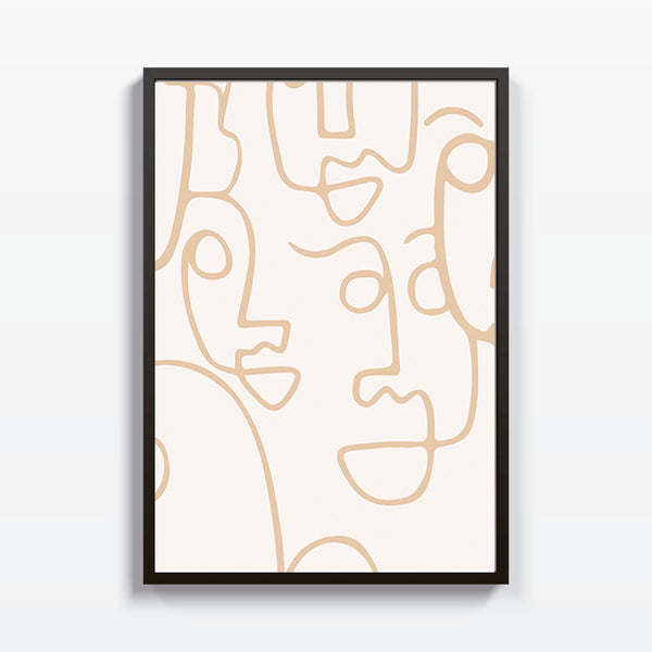 Rostros en Movimiento cuadro decorativo para sala moderna | arte para hogar | Studio MagArt