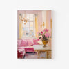 Salón Rosa – cuadro decorativo con marco blanco | Studio MagArt