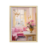 Salón Rosa – cuadro decorativo con marco dorado | Studio MagArt