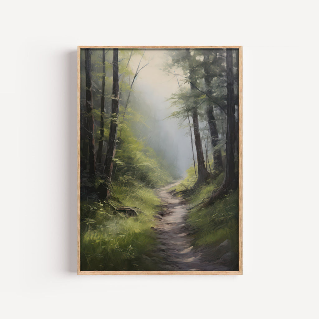 Sendero del Bosque – cuadro decorativo con marco natural | Studio MagArt