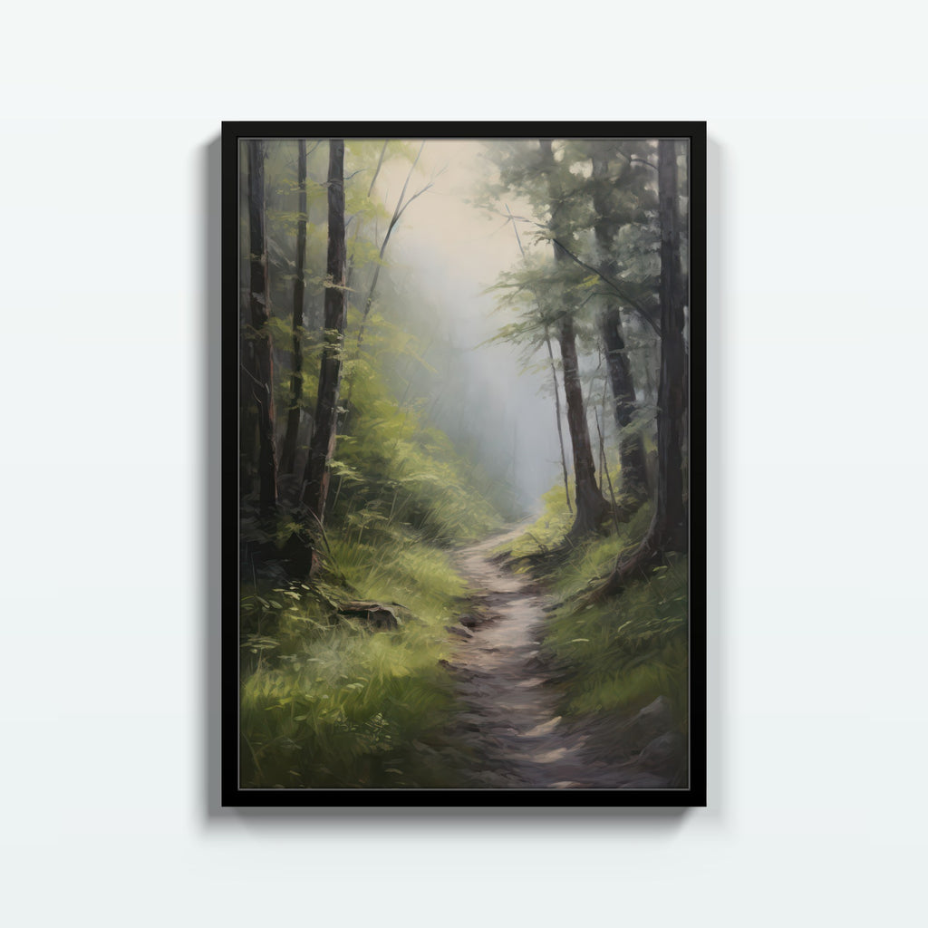 Sendero del Bosque – cuadro decorativo con marco negro | Studio MagArt