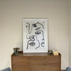 Siluetas Lineales - Rostros Abstractos para Ambientes Modernos cuadro decorativo para sala moderna | arte para hogar | Studio MagArt