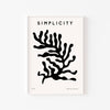 Simplicity Coral – cuadro decorativo con marco blanco | Studio MagArt