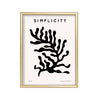 Simplicity Coral – cuadro decorativo con marco dorado | Studio MagArt