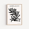 Simplicity Coral – cuadro decorativo con marco natural | Studio MagArt