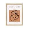 Simplicity Terracota – cuadro decorativo con marco dorado | Studio MagArt