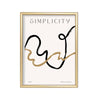 Simplicity Trazos Dorados – cuadro decorativo con marco dorado | Studio MagArt