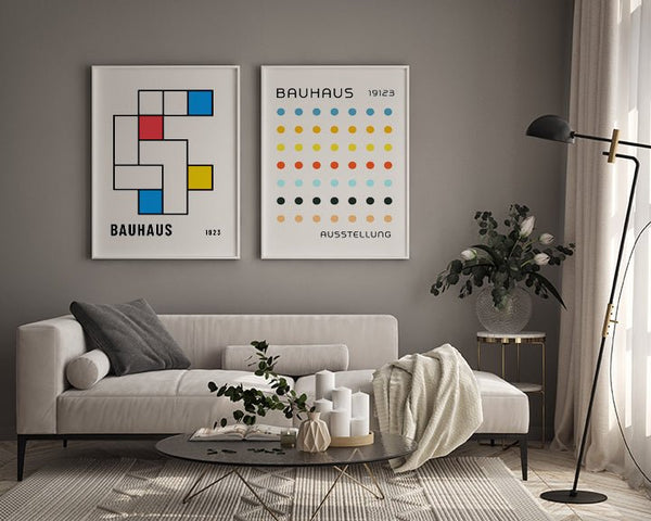 Sinfonía de Puntos Bauhaus cuadro decorativo para sala moderna | arte para hogar | Studio MagArt