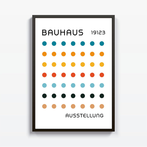 Sinfonía de Puntos Bauhaus cuadro decorativo para sala moderna | arte para hogar | Studio MagArt