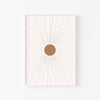Sol Minimal – cuadro decorativo con marco blanco | Studio MagArt