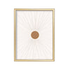 Sol Minimal – cuadro decorativo con marco dorado | Studio MagArt