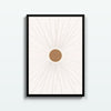 Sol Minimal – cuadro decorativo con marco negro | Studio MagArt