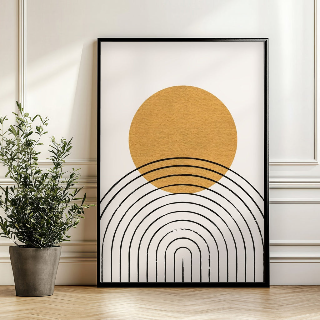 Sol y Arcos cuadro decorativo para sala moderna | arte para hogar | Studio MagArt