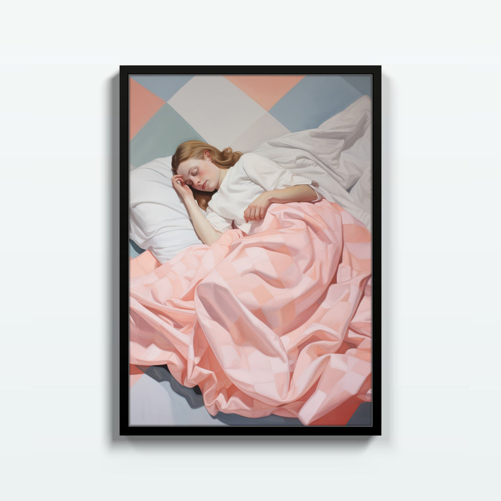 Sueño Rosa – cuadro decorativo con marco negro | Studio MagArt