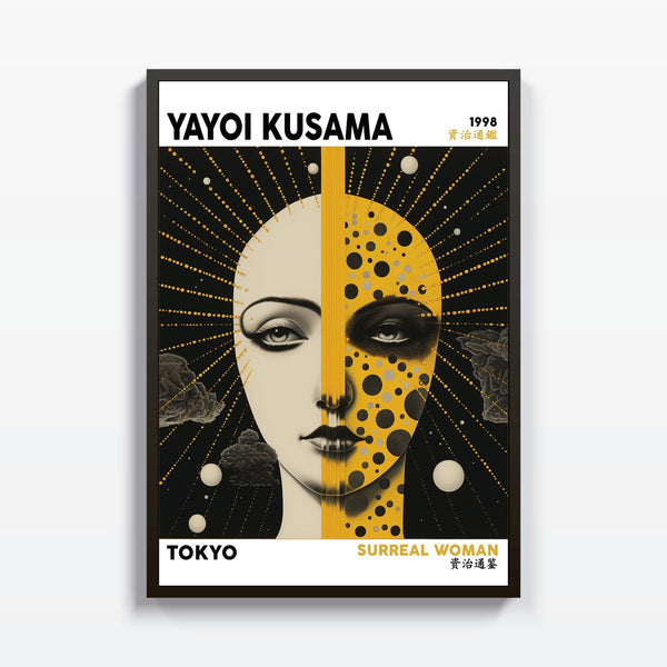 Surreal Woman Yayoi Kusama cuadro decorativo para sala moderna | arte para hogar | Studio MagArt