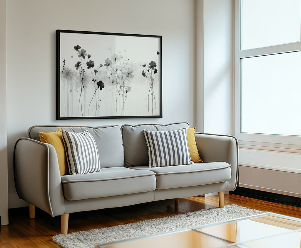 Susurros de Primavera en Gris cuadro decorativo para sala moderna | arte para hogar | Studio MagArt