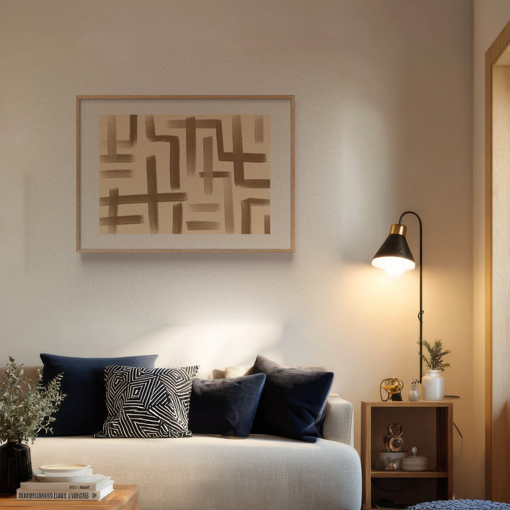 Tejido de Arena cuadro decorativo para sala moderna | arte para hogar | Studio MagArt