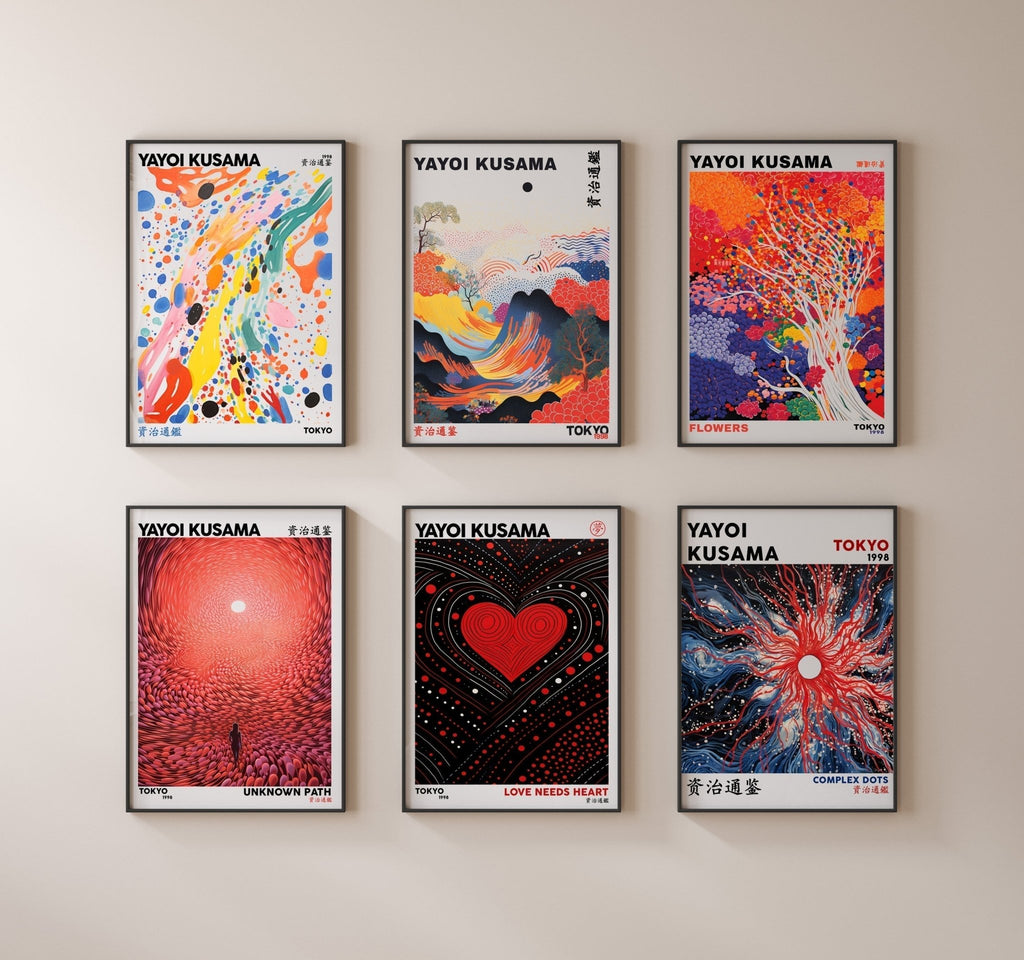 Tokyo 1998 Yayoi Kusama cuadro decorativo para sala moderna | arte para hogar | Studio MagArt