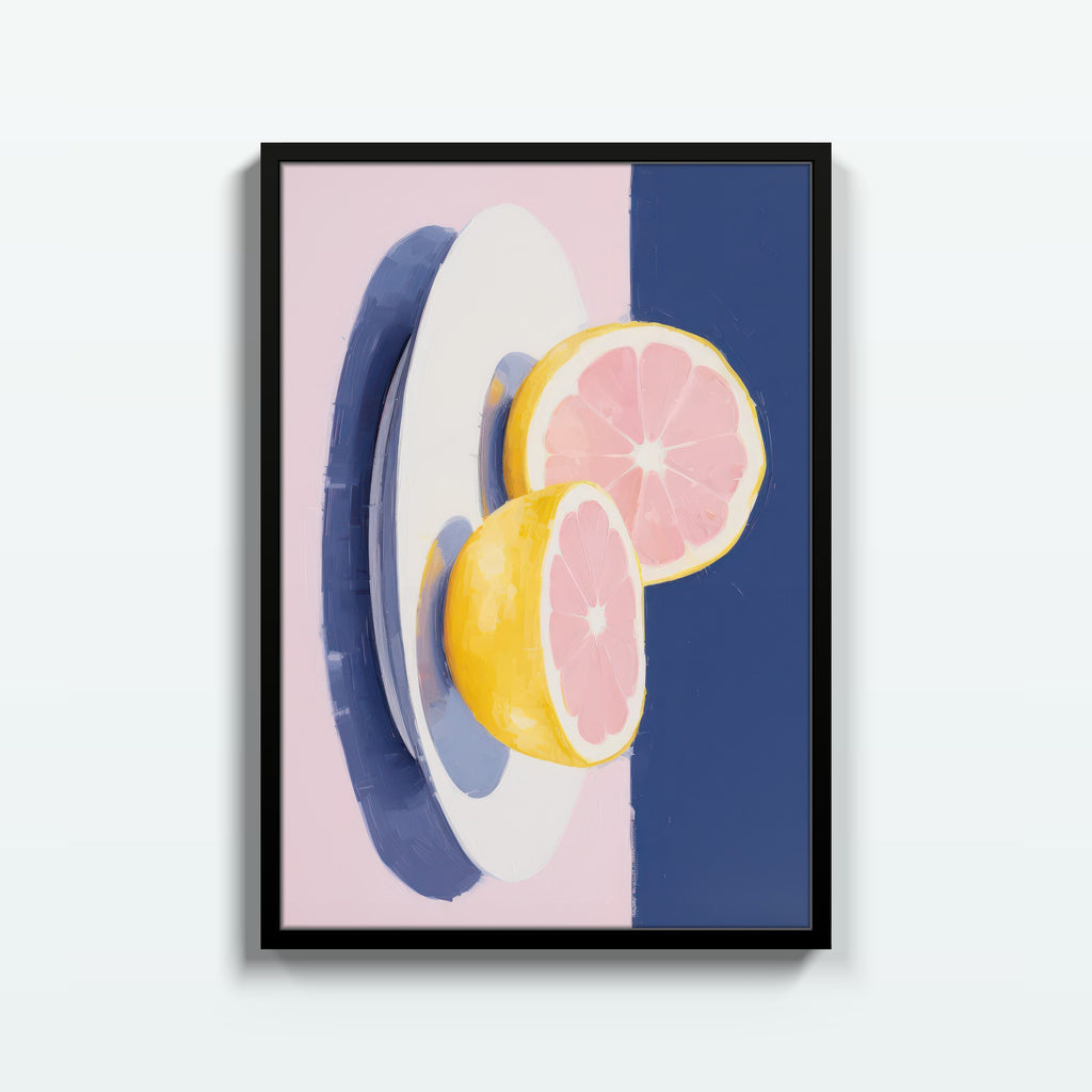 Toronja – cuadro decorativo con marco negro | Studio MagArt